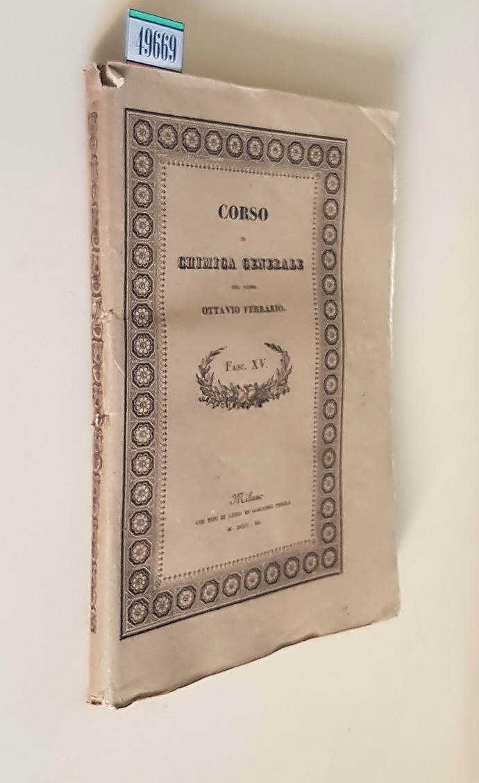 CORSO DI CHIMICA GENERALE (fascicolo XV)