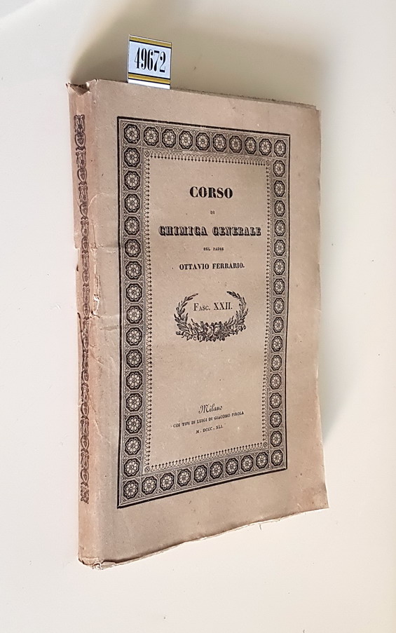 CORSO DI CHIMICA GENERALE (fascicolo XXII)