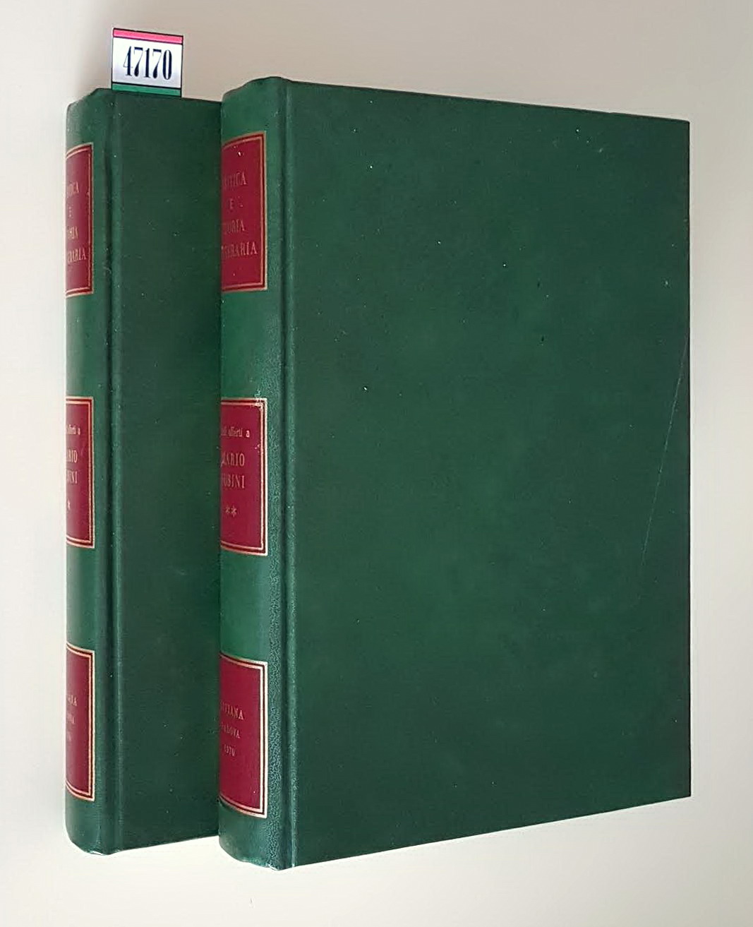 CRITICA E STORIA LETTERARIA (volumi I e II)
