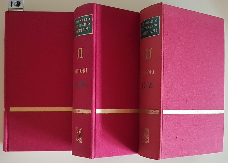 Dizionario letterario Bompiani degli AUTORI di tutti i tempi e …