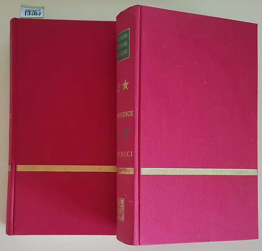 Dizionario letterario Bompiani delle OPERE - APPENDICE E INDICI (volumi …