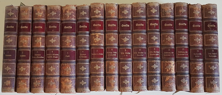 GOETHES WERKE Unter Mitwirkung mehrerer Fachgelehrter hg. von Prof. Dr. …