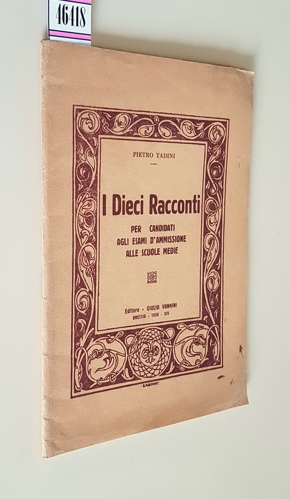 I DIECI RACCONTI per candidati agli esami d'ammissione alle scuole …