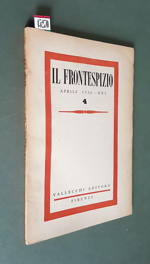 IL FRONTESPIZIO (aprile 1938) - N. 4 (anno X)