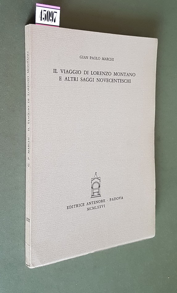 IL VIAGGIO DI LORENZO MONTANO E ALTRI SAGGI NOVECENTESCHI