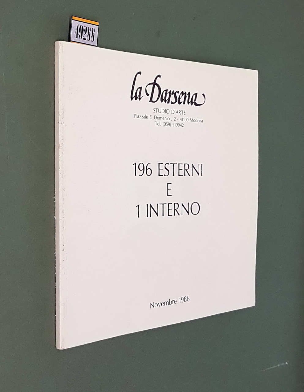 LA DARSENA - 196 ESTERNI E 1 INTERNO (novembre 1986)