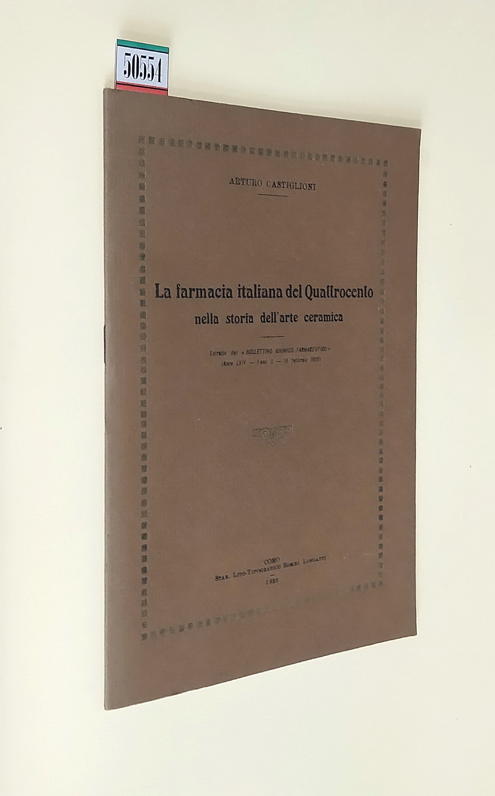 LA FARMACIA ITALIANA DEL QUATTROCENTO nella storia dell'arte ceramica