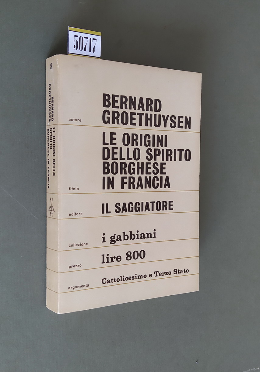 LE ORIGINI DELLO SPIRITO BORGHESE IN FRANCIA - 1. La …