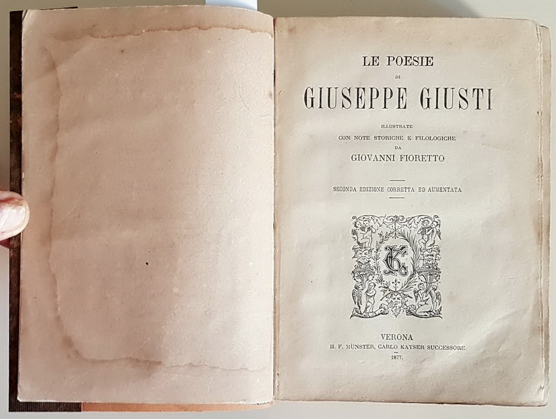 LE POESIE DI GIUSEPPE GIUSTI illustrate con note storiche e …