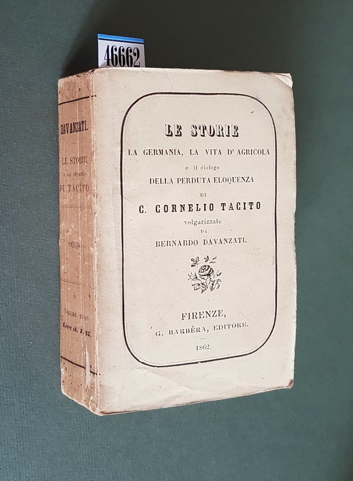 LE STORIE, LA GERMANIA, LA VITA D'AGRICOLA e il dialogo …