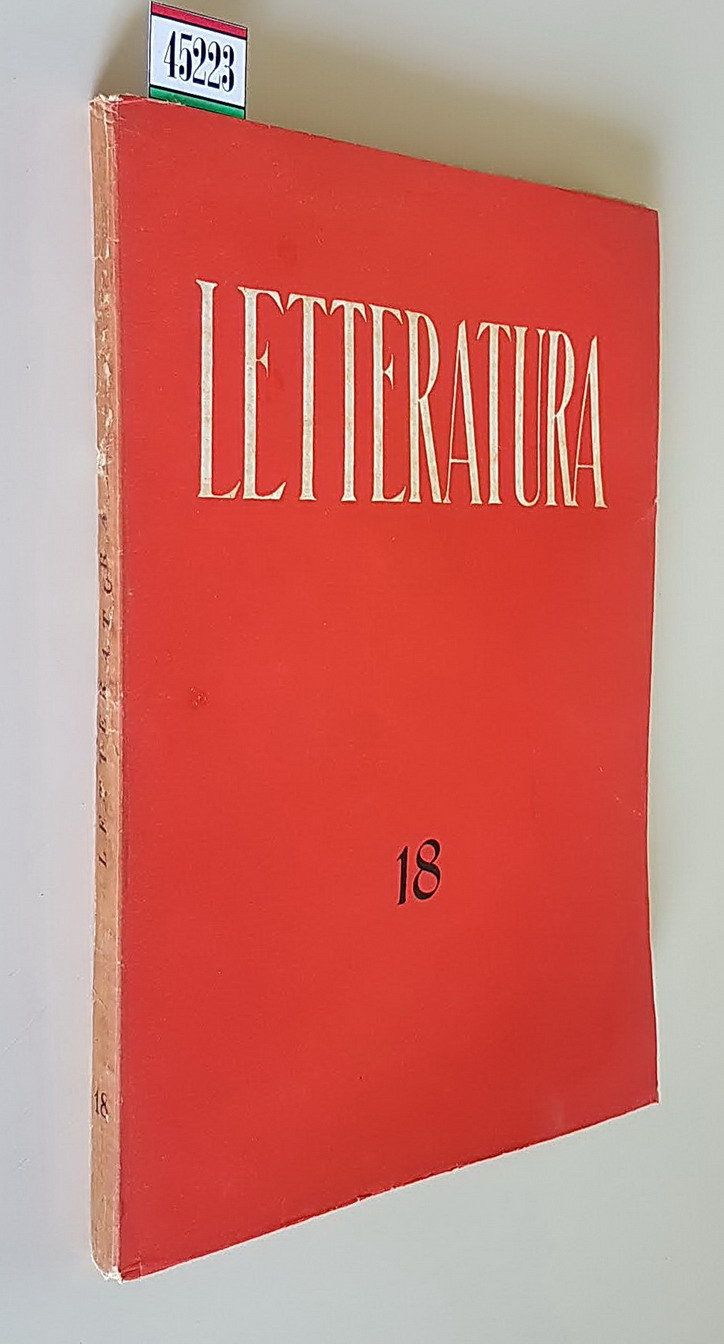 LETTERATURA - Rivista trimestrale di Letteratura contemporanea (anno V) - …