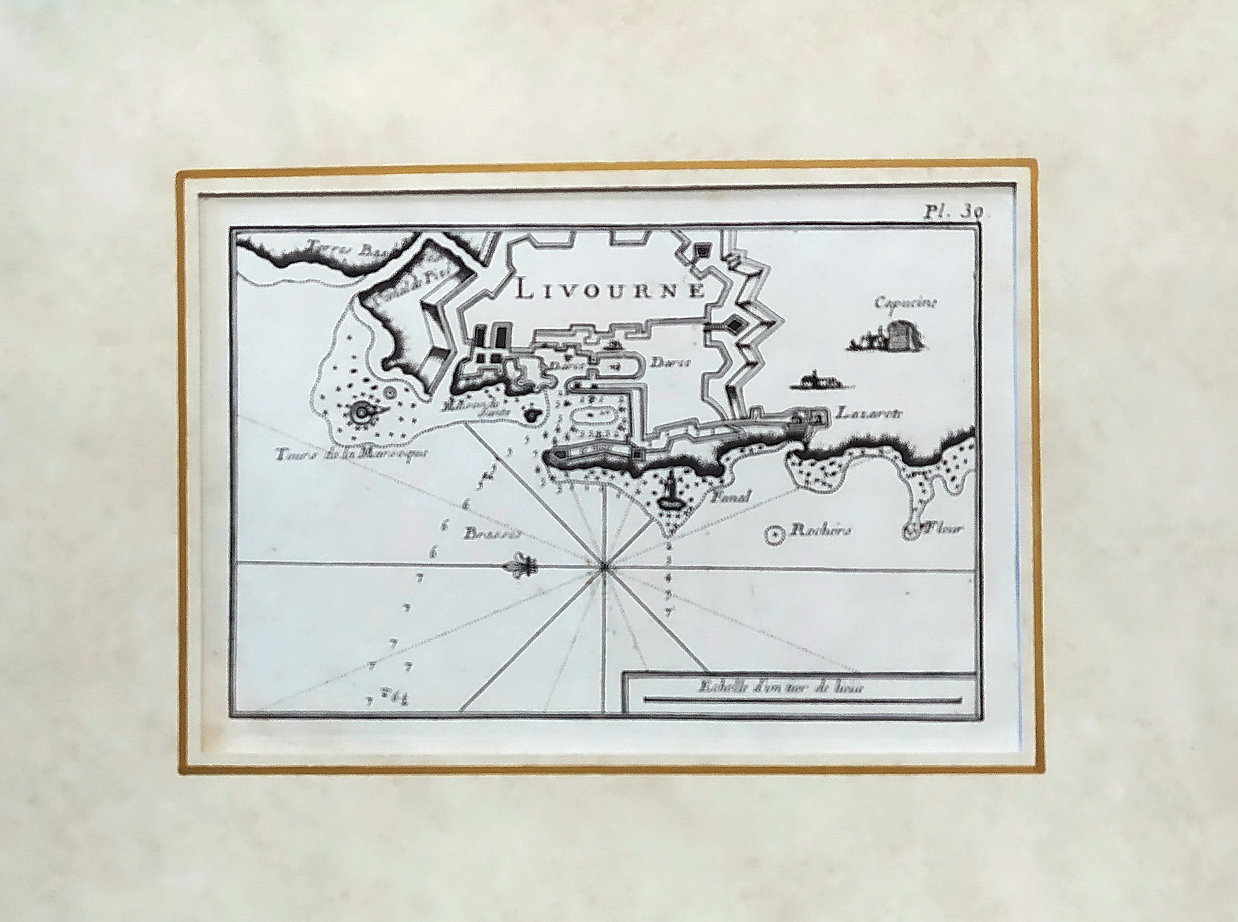 LIVOURNE - Piano nautico del porto di Livorno