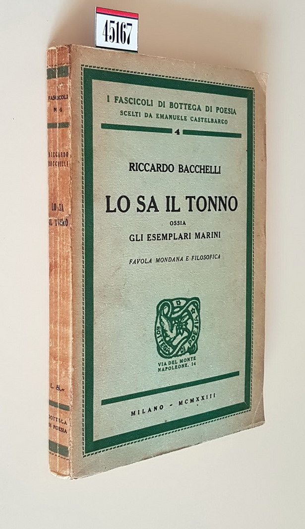 LO SA IL TONNO, ossia gli esemplari marini (favola mondana …