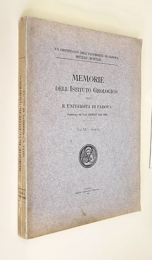 MEMORIE DELL'ISTITUTO GEOLOGICO DELLA R. UNIVERSITA' DI PADOVA - Vol. …