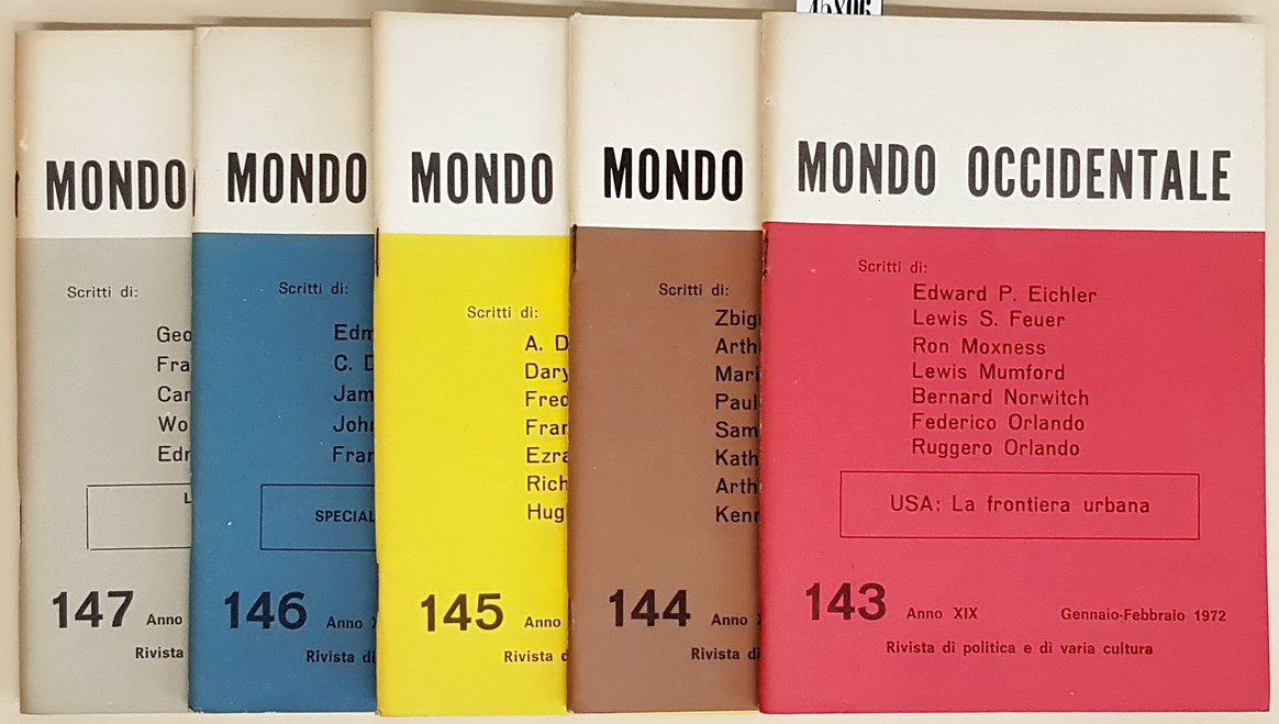 MONDO OCCIDENTALE - N. 5 fascicoli (dal N. 143 al …