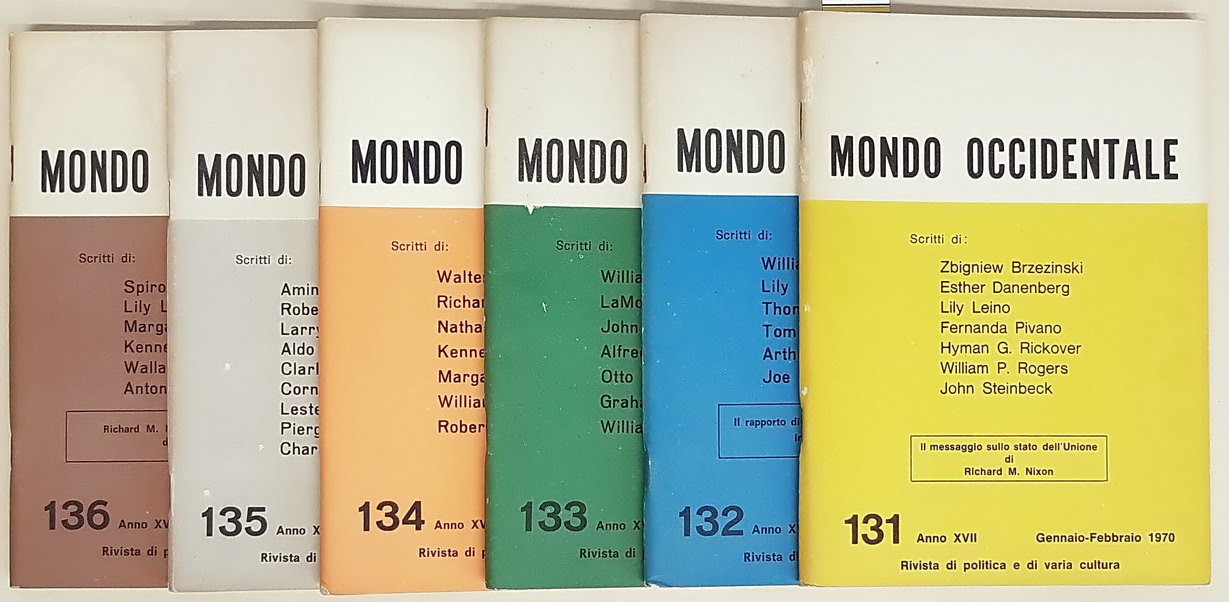MONDO OCCIDENTALE - N. 6 fascicoli (dal N. 131 al …