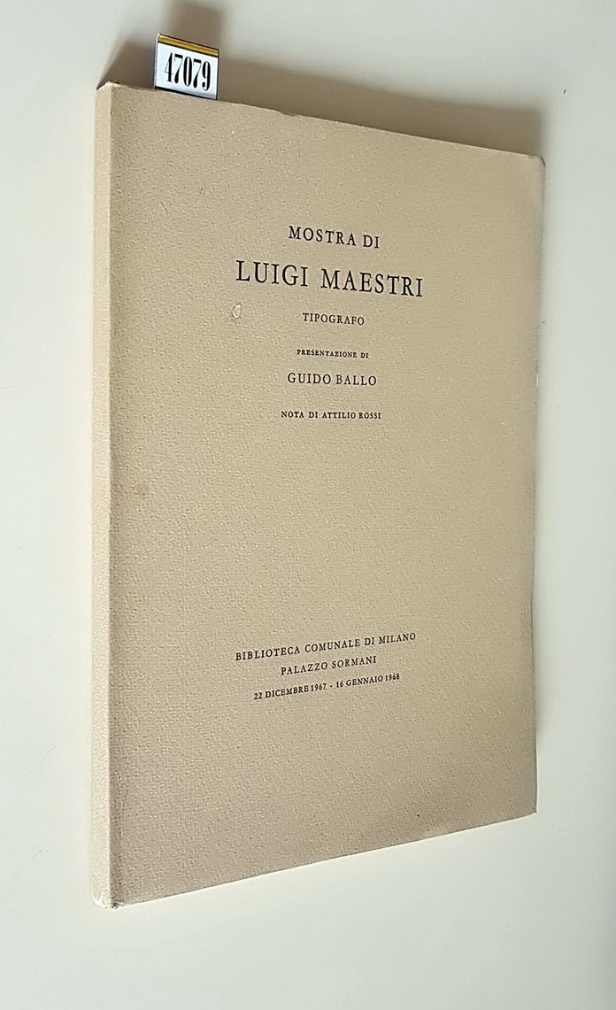 MOSTRA DI LUIGI MAESTRI Tipografo