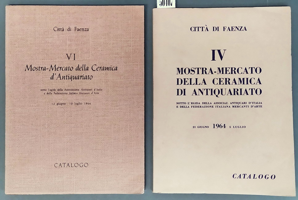 N. 2 cataloghi di MOSTRA-MERCATO DELLA CERAMICA DI ANTIQUARIATO - …