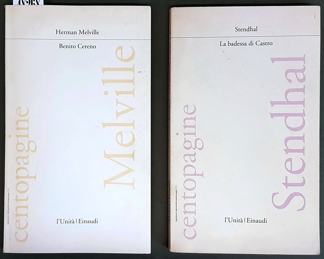 N. 2 vol. della collana Centopagine: BENITO CERENO - LA …