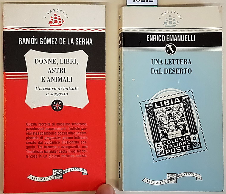 N. 2 volumetti: UNA LETTERA DAL DESERTO - DONNE, LIBRI, …