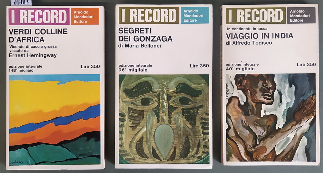 N. 3 vol. della serie I RECORD: VERDI COLLINE D'AFRICA …