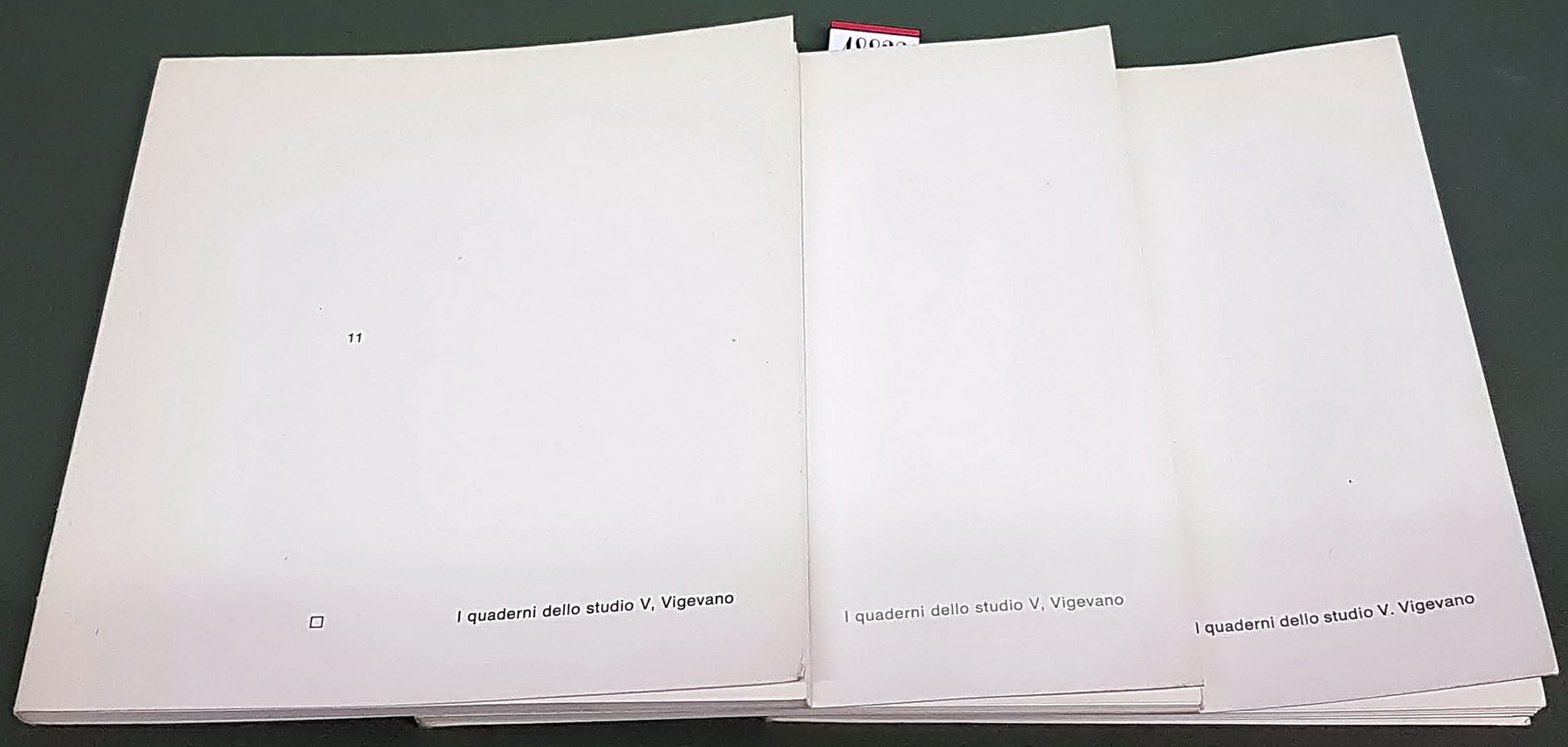 N. 3 vol.: I quaderni dello studio V. Vigevano: ITALO …