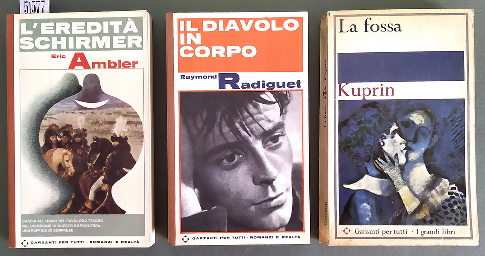 N. 3 volumi della collana I GARZANTI: L'EREDITA' SCHIRMER - …