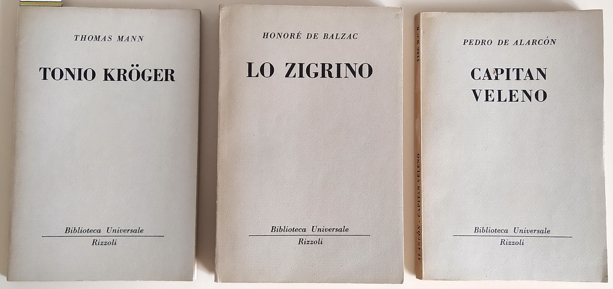 N. 3 volumi della serie BUR: TONIO KROGER - LO …