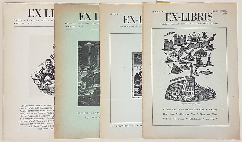 N. 4 numeri del Notiziario bimestrale EX-LIBRIS: N. 1 (anno …