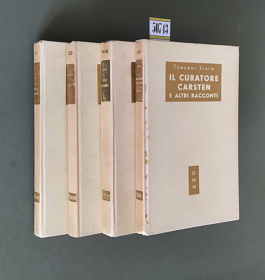 N. 4 volumi della serie BMM: IL CURATORE CARSTEN e …