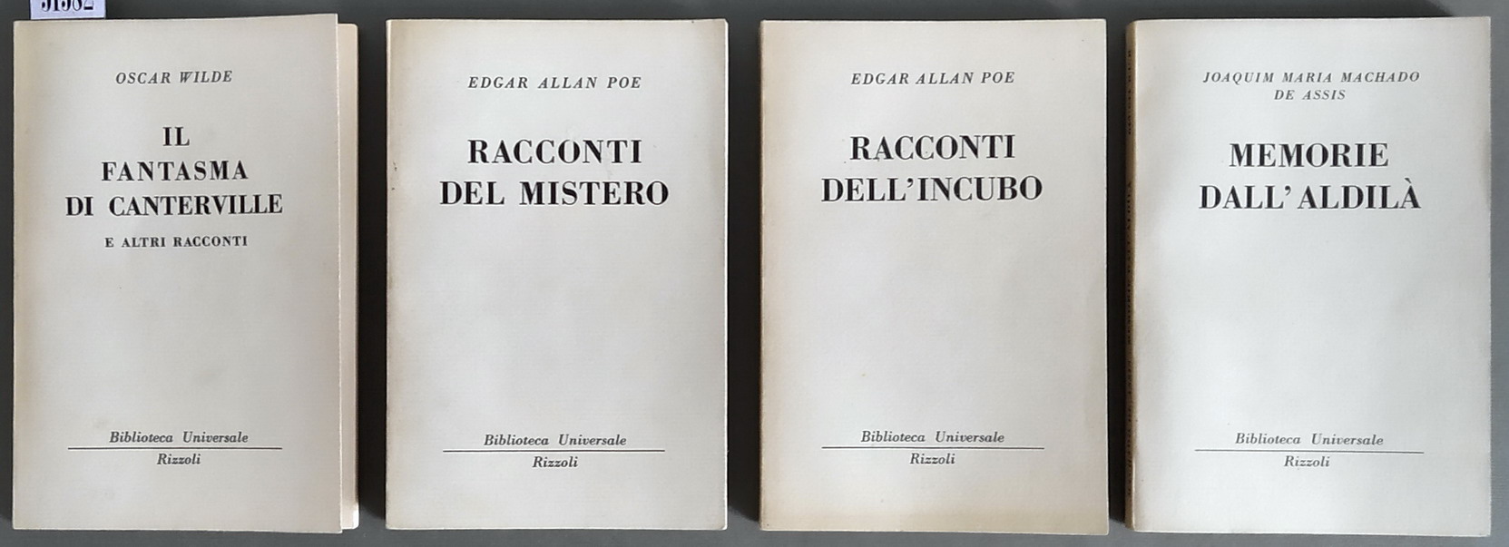 N. 4 volumi della serie BUR: IL FANTASMA DI CANTERVILLE …