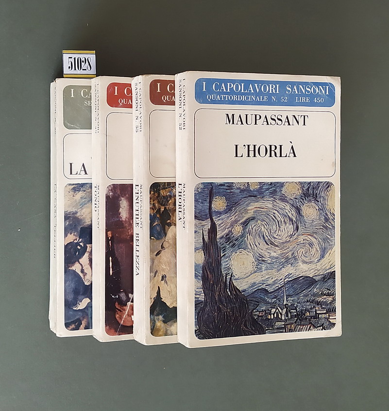 N. 4 volumi I CAPOLAVORI SANSONI: 1) LA CASA TELLIER …