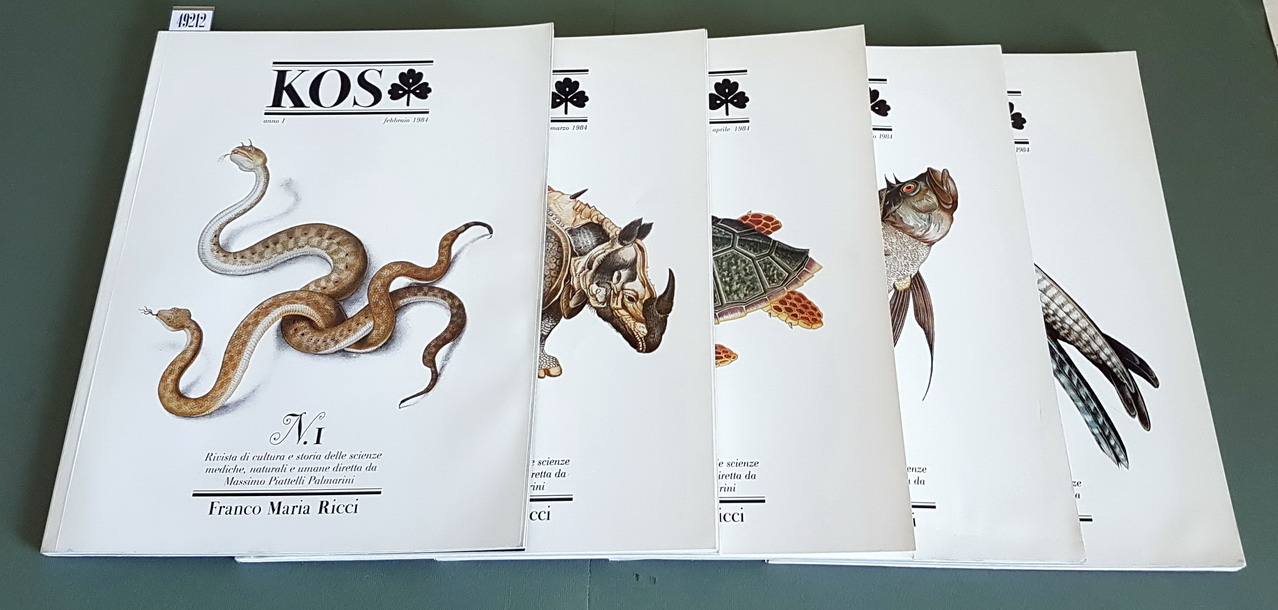 N. 5 numeri della rivista di cultura e storia delle …