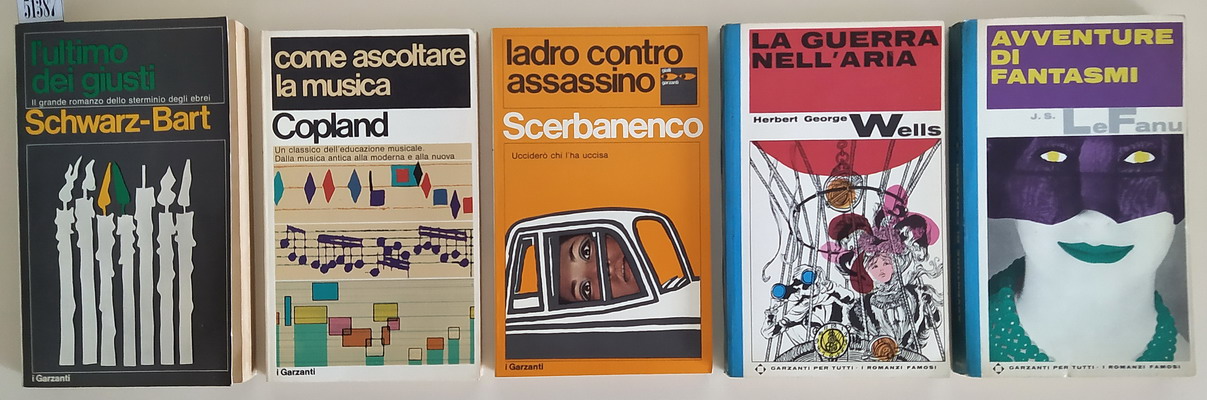 N. 5 volumi delle collane I GARZANTI e GARZANTI PER …