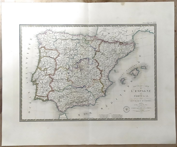 Nouvelle Carte de L'ESPAGNE de PORTUGAL et de la REPUBBLIQUE …