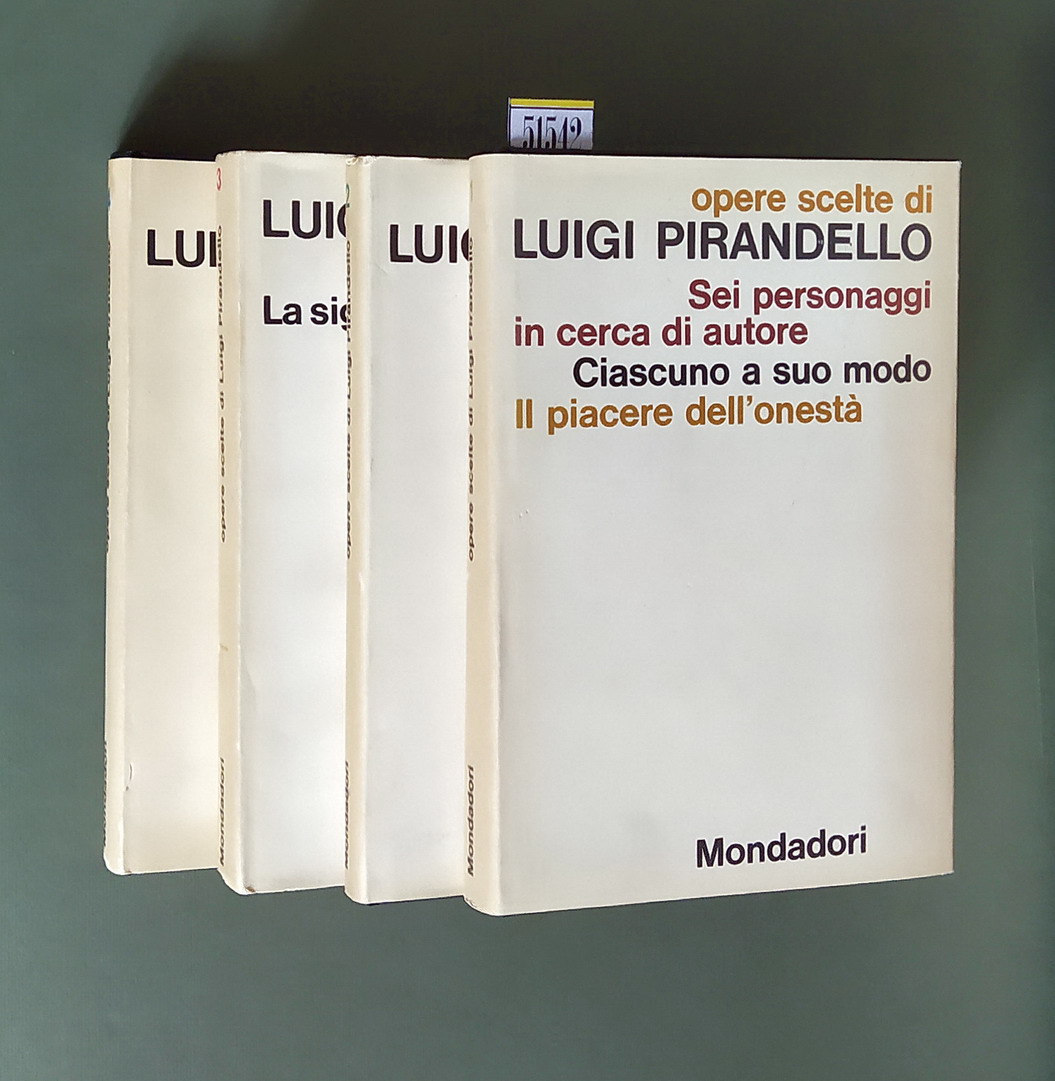 OPERE SCELTE DI LUIGI PIRANDELLO (volumi I, II, III e …