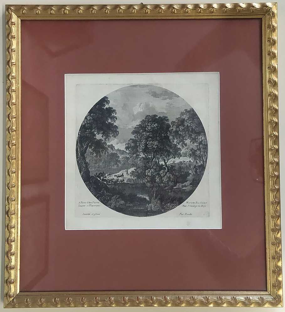 PAESAGGIO CON GRANDE ALBERO E ANIMALI AL PASCOLO