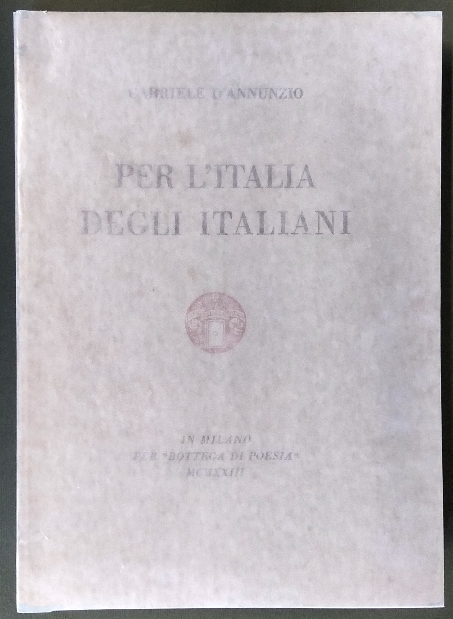 PER L'ITALIA DEGLI ITALIANI