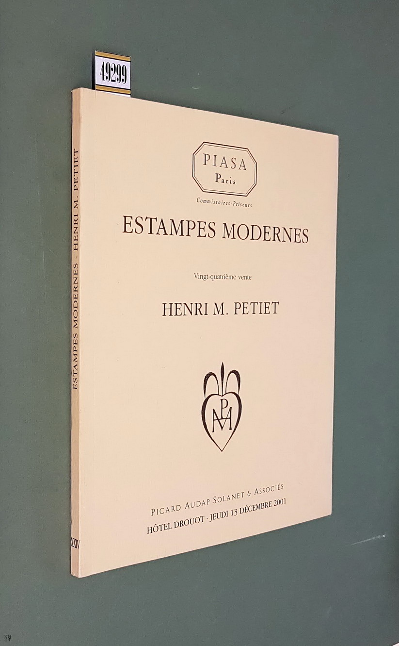 PIASA Paris - ESTAMPES MODERNES HENRI M. PETIET