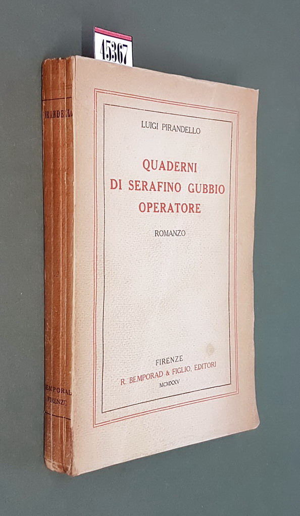 QUADERNI DI SERAFINO GUBBIO OPERATORE