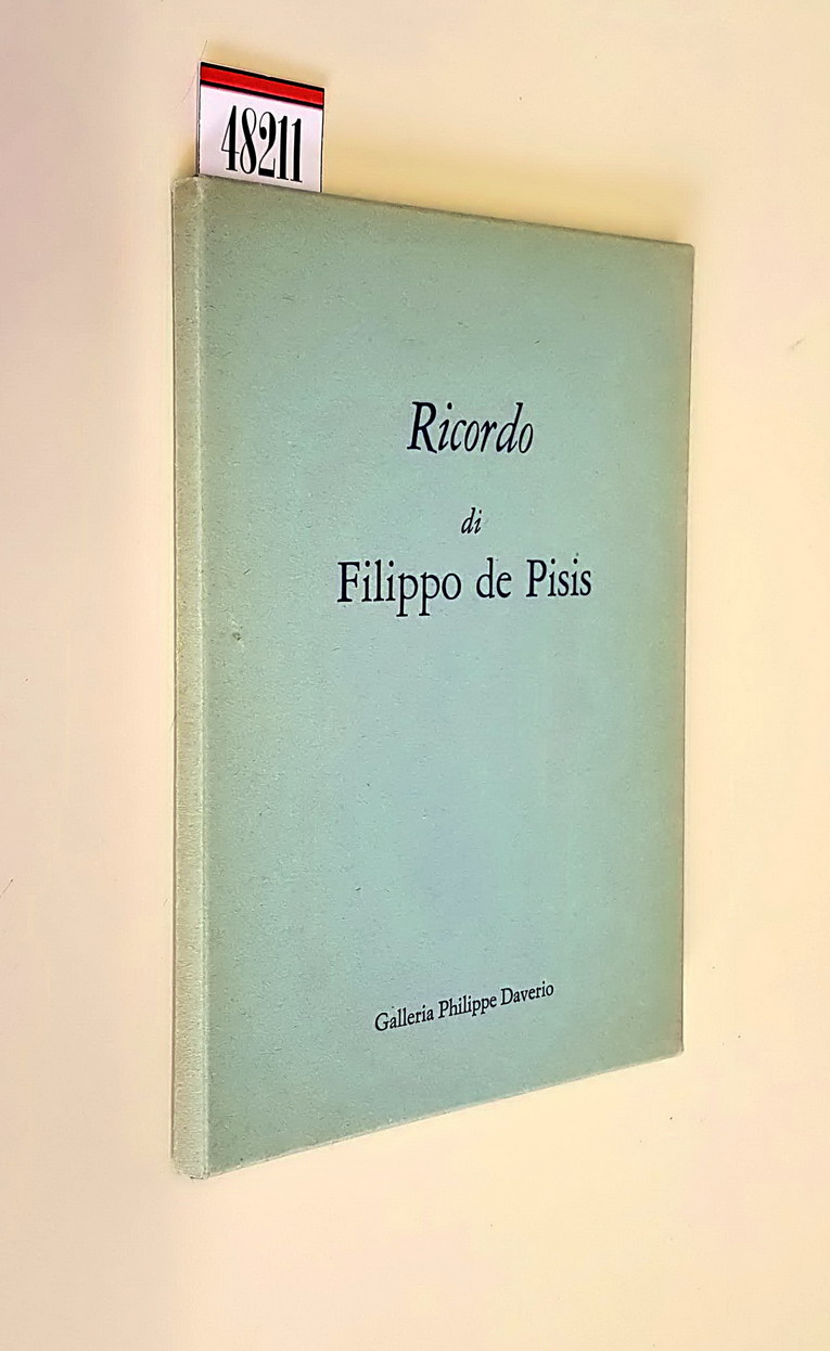 RICORDO DI FILIPPO DE PISIS
