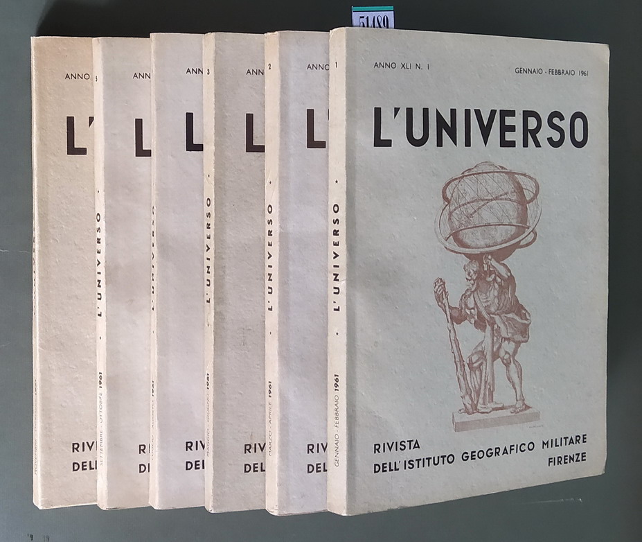 Rivista L'UNIVERSO - Annata completa 1961 (N. 6 numeri)