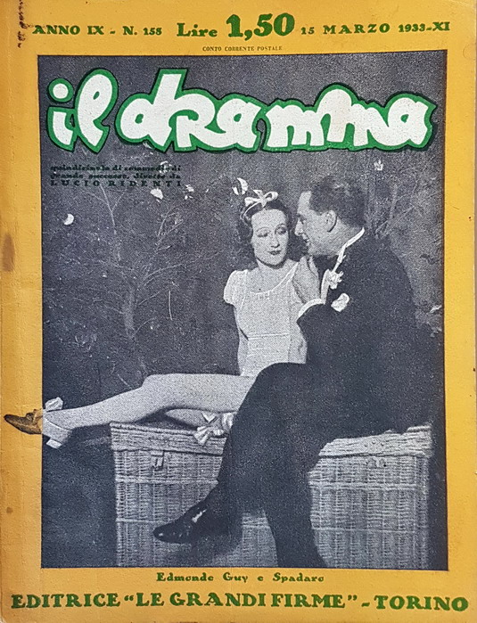 Rivista quindicinale IL DRAMMA (anno IX) - N. 155