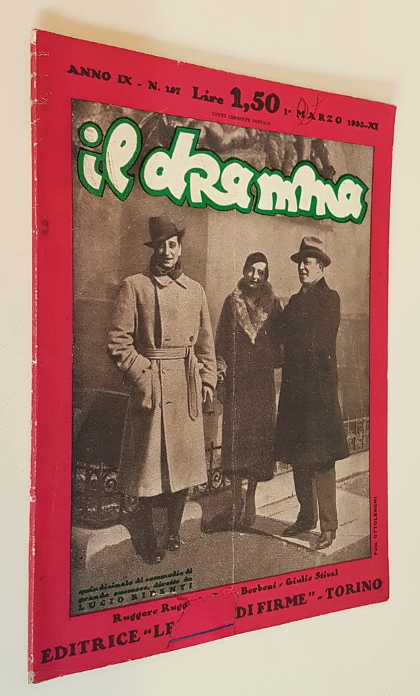 Rivista quindicinale IL DRAMMA (anno IX) - N. 157