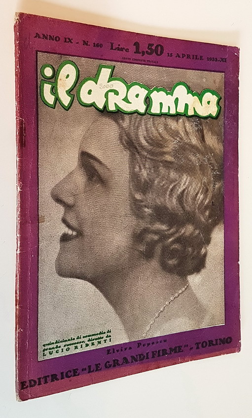 Rivista quindicinale IL DRAMMA (anno IX) - N. 160