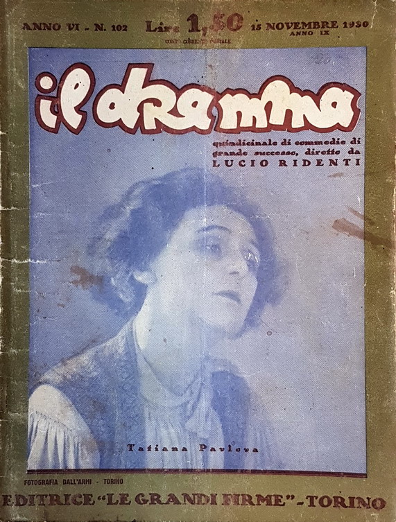 Rivista quindicinale IL DRAMMA (anno VI) - N. 102