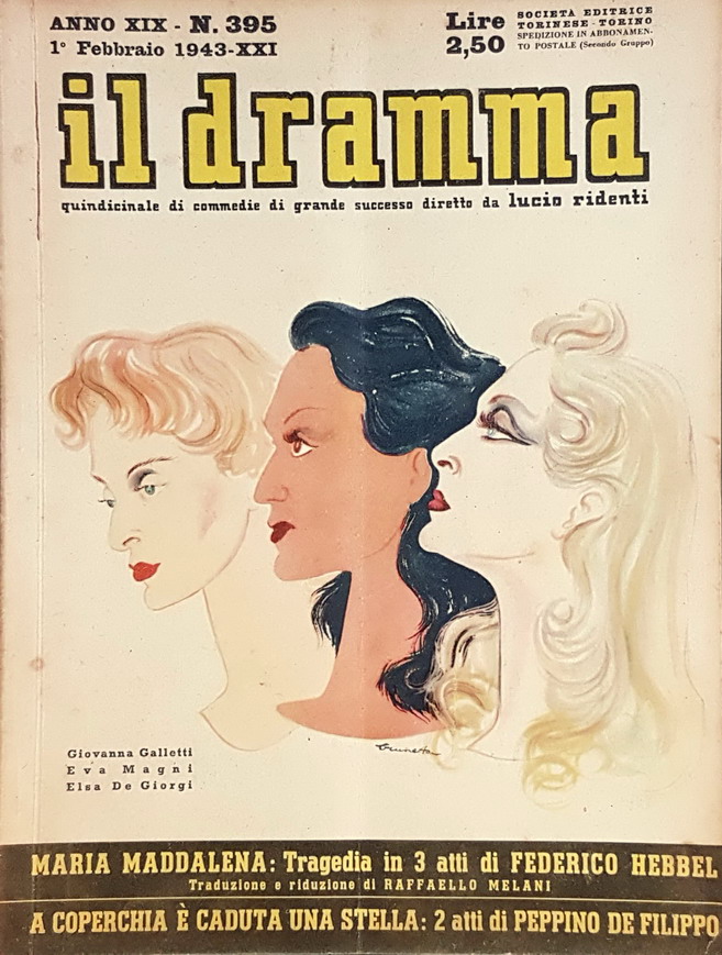 Rivista quindicinale IL DRAMMA (anno XIX) - N. 395