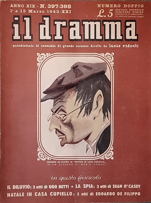 Rivista quindicinale IL DRAMMA (anno XIX) - N. 397-398 (numero …