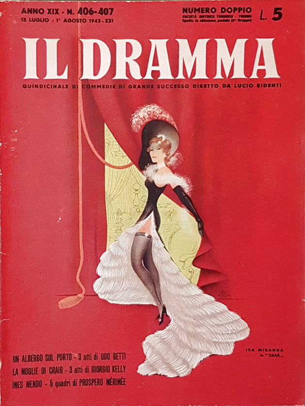 Rivista quindicinale IL DRAMMA (anno XIX) - N. 406-407 (numero …