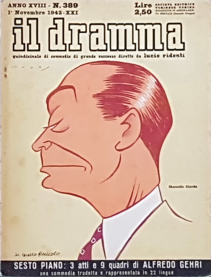 Rivista quindicinale IL DRAMMA (anno XVIII) - N. 389